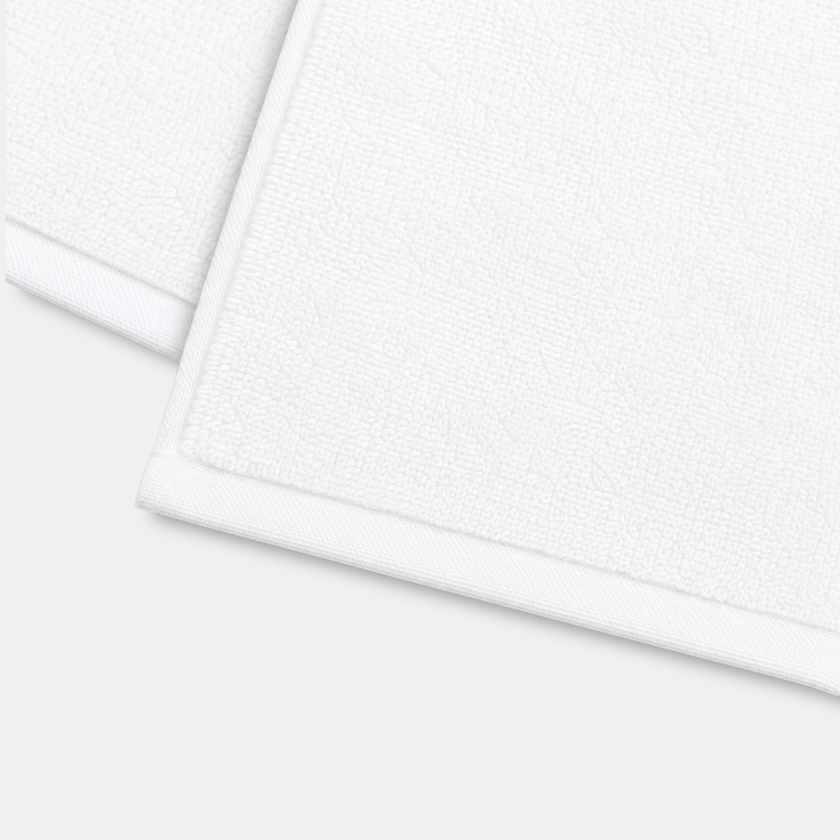 Gastendoekje zero-twist katoen 30x30 cm (4 st.) + 40x60 cm (2 st.) | Wit