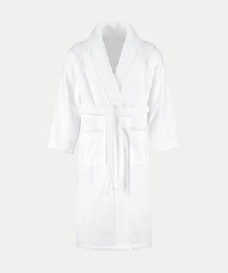 Bathrobe zero-twist cotton | White Bathrobe zero-twist cotton | White