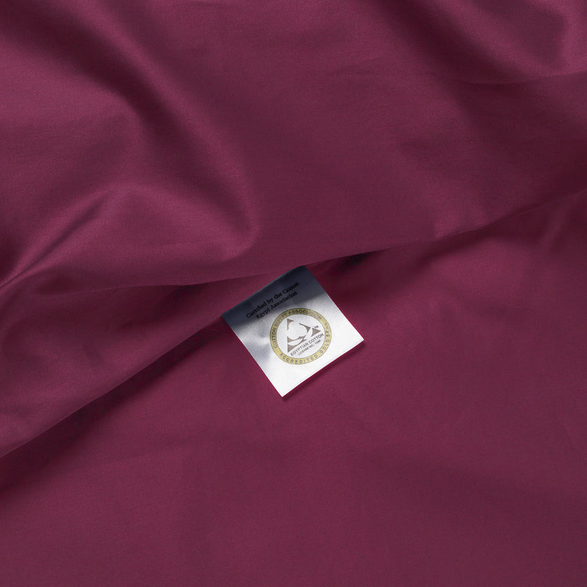 DOUXE Dekbedovertrekset Egyptisch Katoen Satijn 400TC | Burgundy | Limited Edition