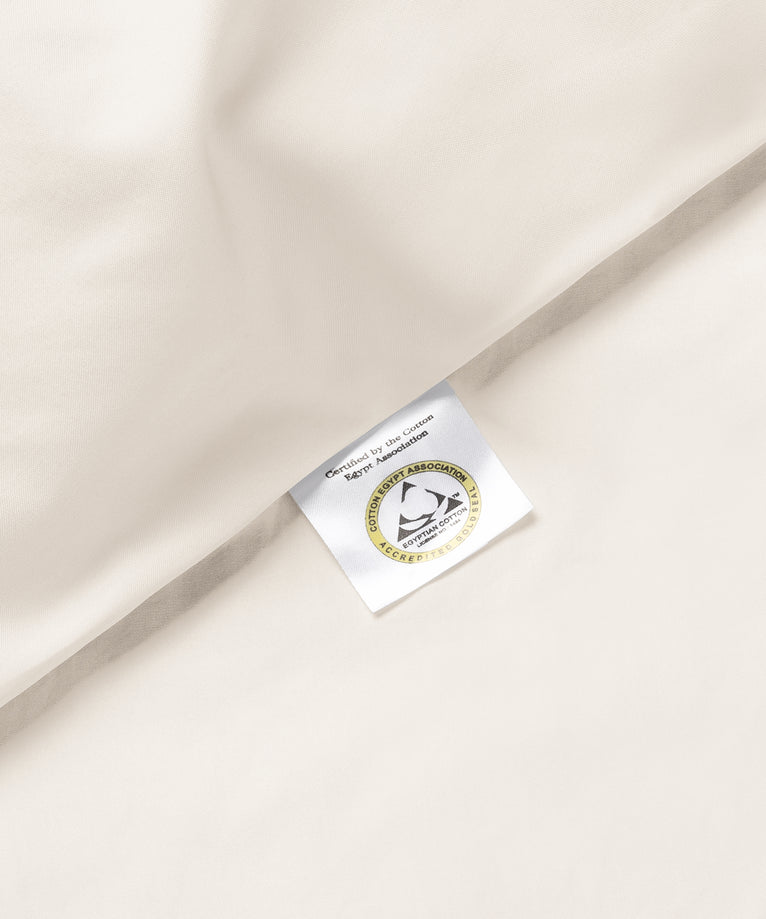 Duvet Cover Set Egyptian Cotton Percale 400TC | Chalk White