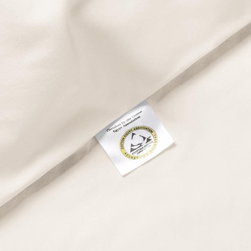 Duvet Cover Set Egyptian Cotton Percale 400TC | Chalk White