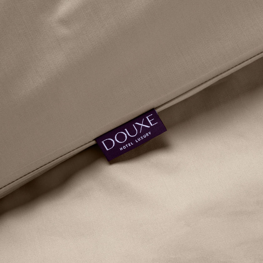 Duvet Cover Set & Fitted Sheet Egyptian Cotton Sateen | Champagne