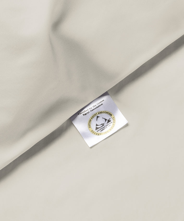 Duvet Cover Set Egyptian Cotton Percale 400TC | Greige