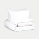 Okura Duvet Cover Set Egyptian Cotton 600TC Sateen | White