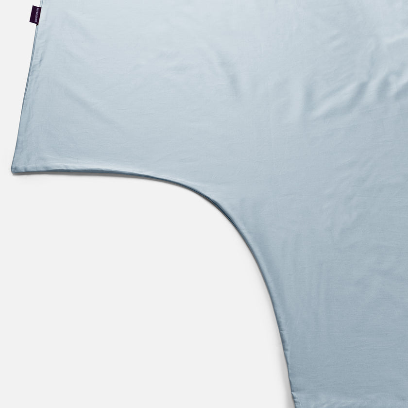 Duvet Cover Set Egyptian Cotton Sateen 400TC | Pastel Blue