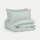 Duvet Cover Set Egyptian Cotton Percale 400TC | Pastel Green