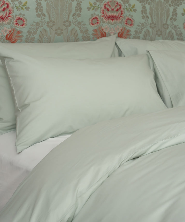Kussensloop Egyptisch katoen 400TC Percal | Pastel Green