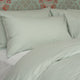 Set of 2 Pillowcases Egyptian Cotton 400TC Percale | Pastel Green