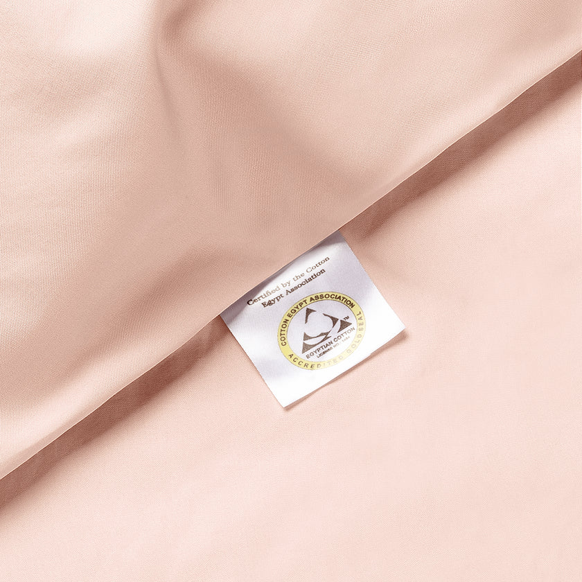 Dekbedovertrekset Egyptisch katoen Percal 400TC | Blush Pink