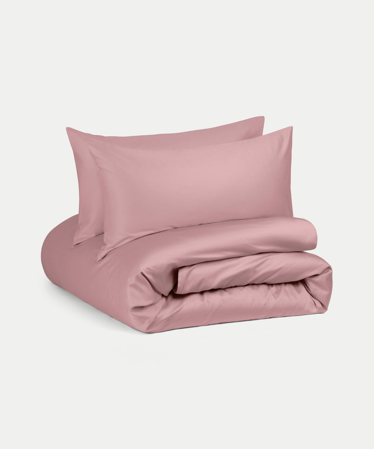 Duvet Cover Set Egyptian Cotton Sateen 400TC | Blush Pink
