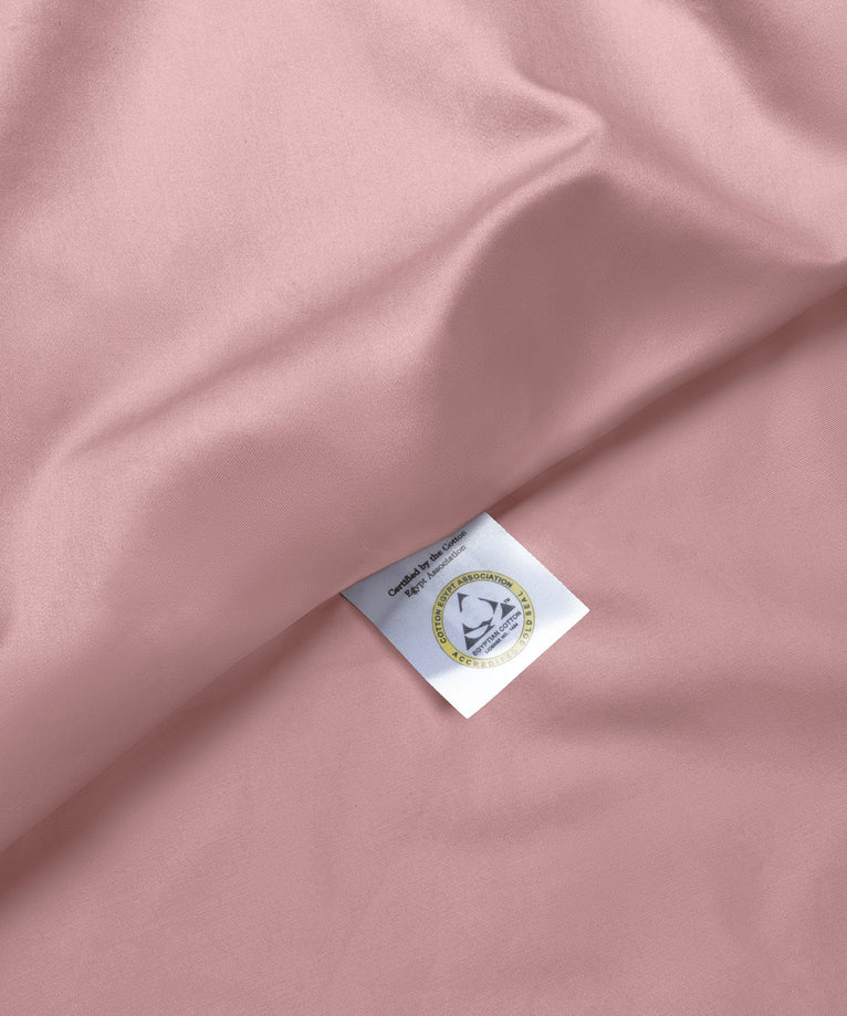 Set van 2 Kussenslopen Egyptisch katoen 400TC Satijn | Blush Pink