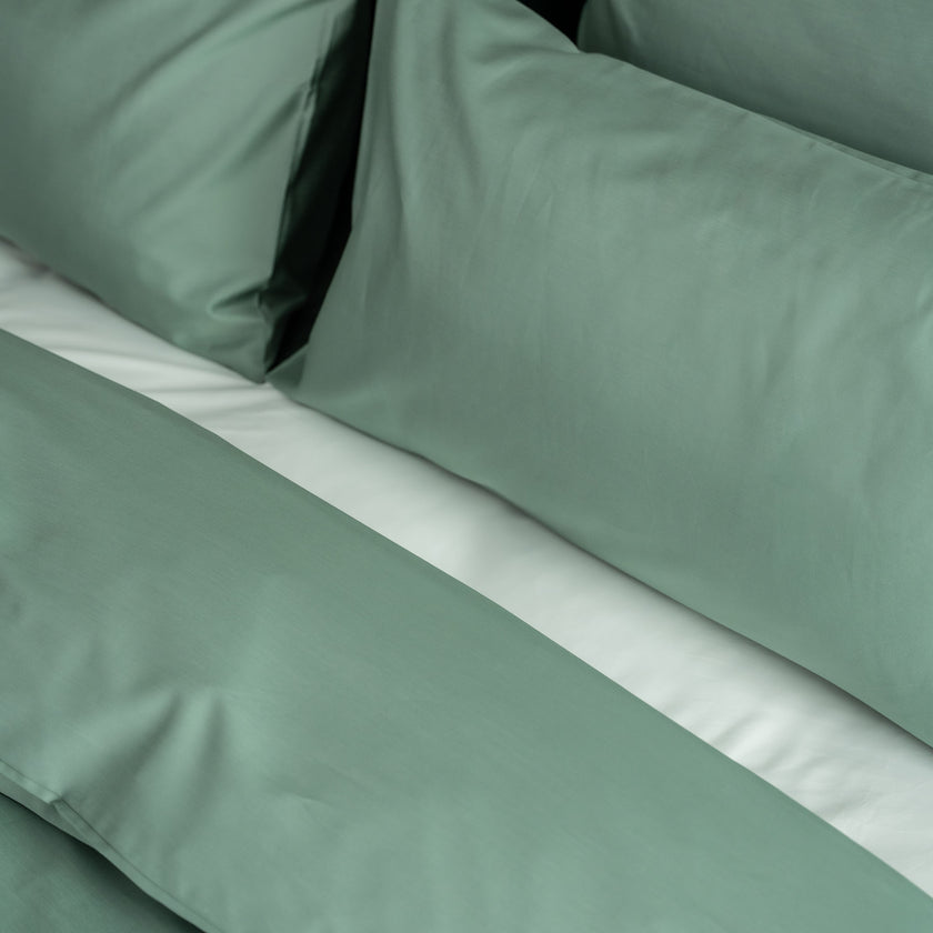 Duvet Cover Set Egyptian Cotton Sateen 400TC | Sage Green