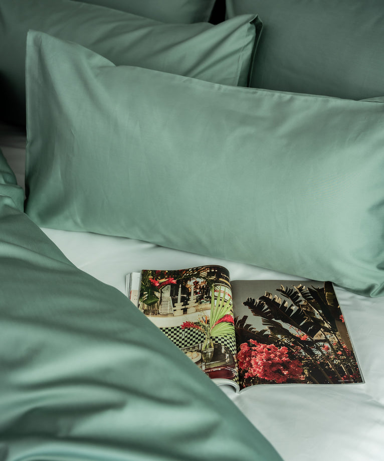 Pillowcase Egyptian Cotton Sateen 400TC | Sage Green