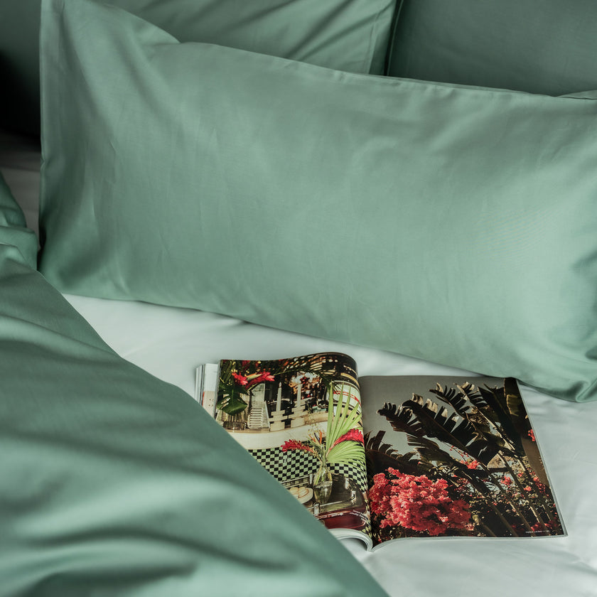 Pillowcase Egyptian Cotton Sateen 400TC | Sage Green