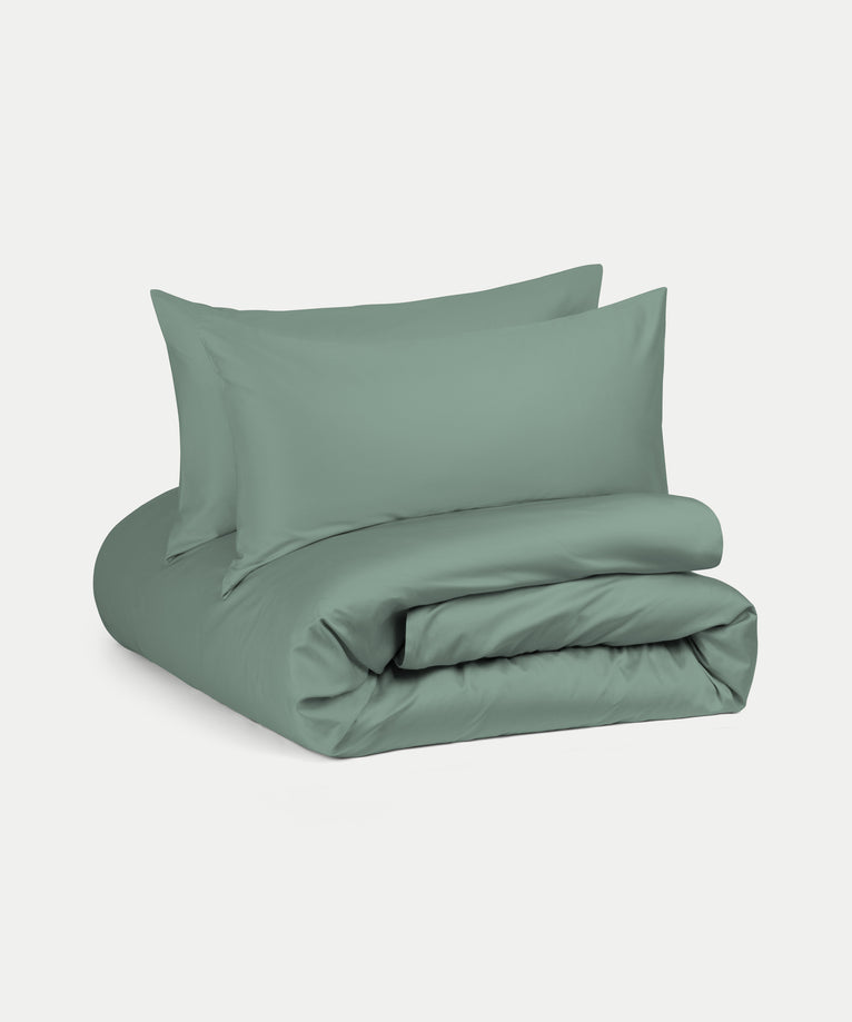 Duvet Cover Set Egyptian Cotton Sateen 400TC | Sage Green