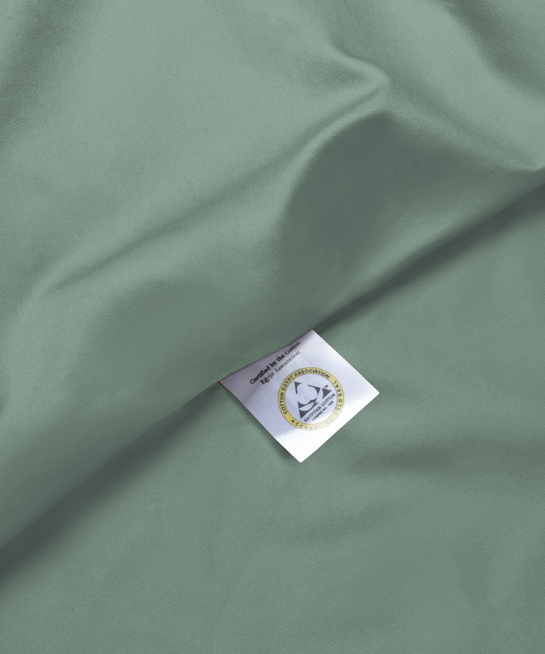 Duvet Cover Set Egyptian Cotton Sateen 400TC | Sage Green