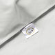 Duvet Cover Set & Fitted Sheet Percale Silver Grey