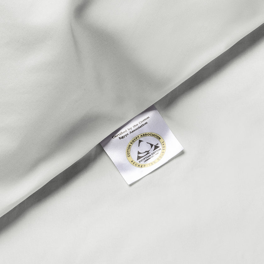 Duvet Cover Set 400TC Percale Egyptian Cotton | Silver Grey