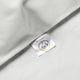 Set of 2 Pillowcases Egyptian Cotton Percale 400TC | Silver Grey