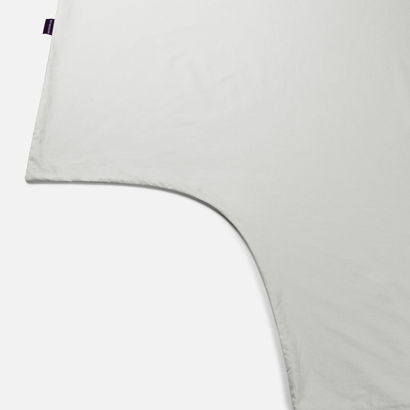 Duvet Cover Set & Fitted Sheet Percale Silver Grey