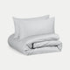 Duvet Cover Set Egyptian Cotton Sateen 400TC | Silver Grey