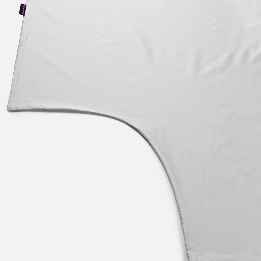 Duvet Cover Set Egyptian Cotton Sateen 400TC | Silver Grey