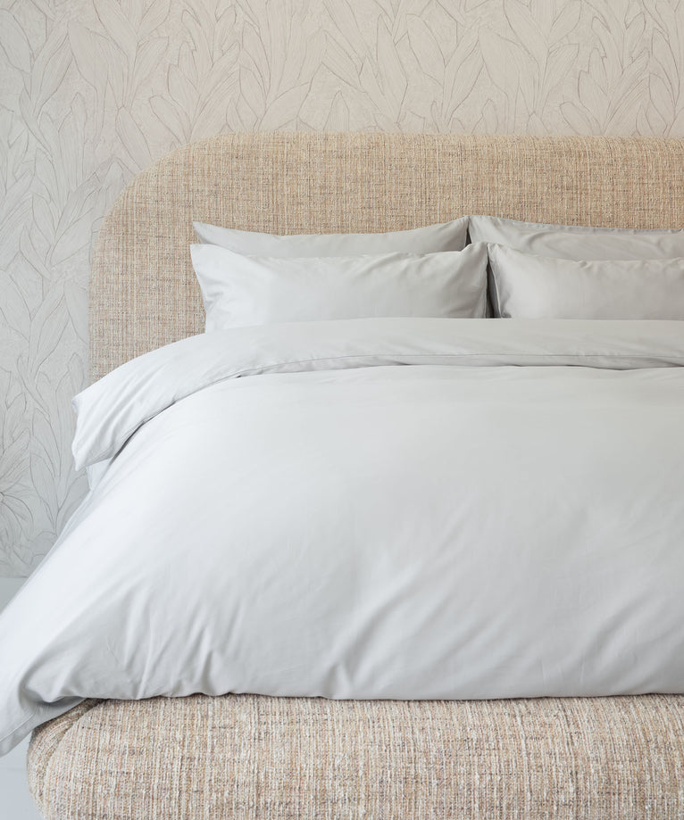 Duvet Cover Set Egyptian Cotton Sateen 400TC | Silver Grey