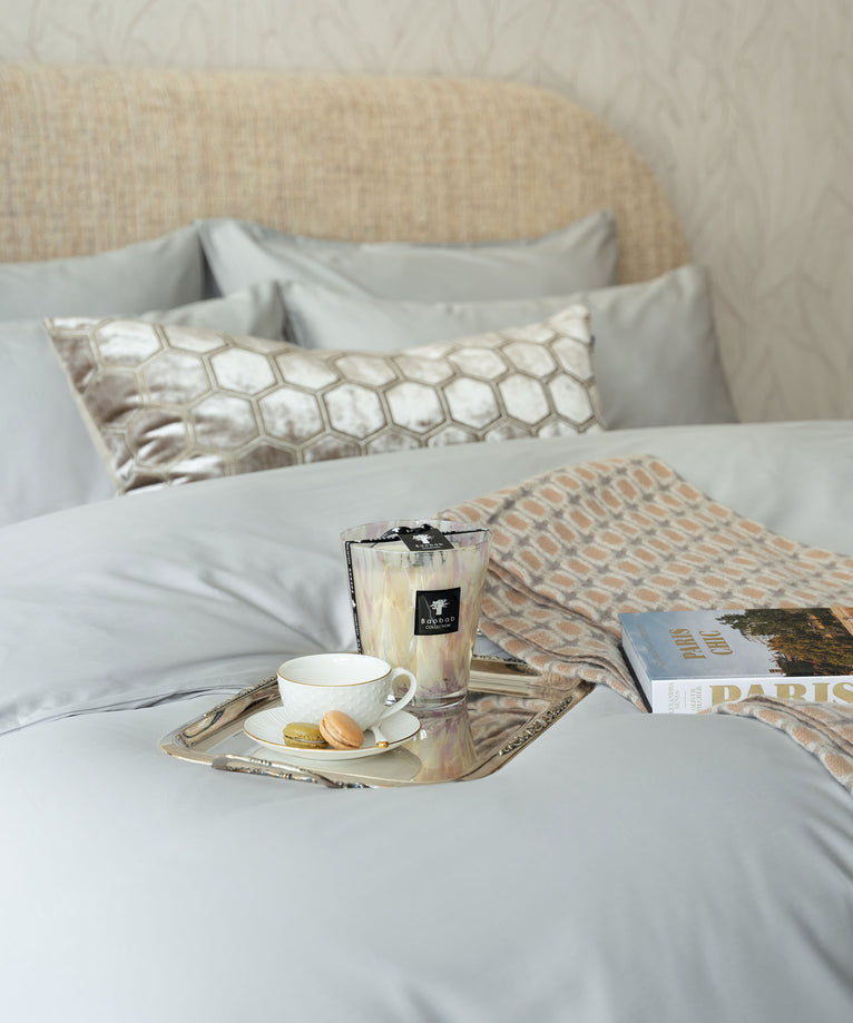 Duvet Cover Set Egyptian Cotton Sateen 400TC | Silver Grey
