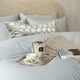 Duvet Cover Set Egyptian Cotton Sateen 400TC | Silver Grey