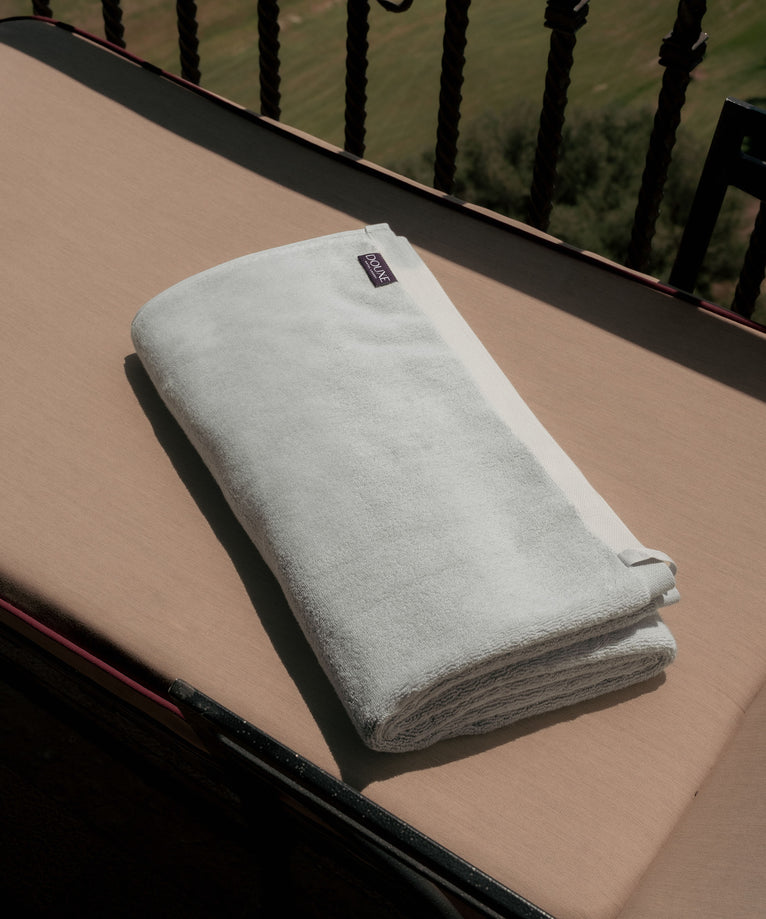 Handdoek zero-twist katoen 100x150 cm | Zilvergrijs