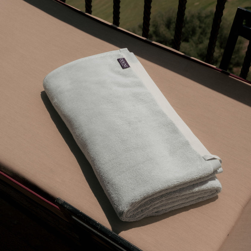 Handdoek zero-twist katoen 100x150 cm | Zilvergrijs