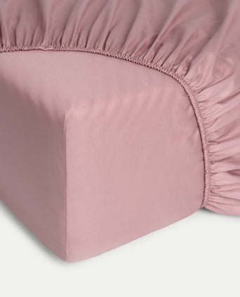 Fitted Sheet Egyptian Cotton Sateen 400TC | Blush Pink Fitted Sheet Egyptian Cotton Sateen 400TC | Blush Pink