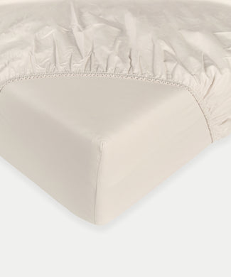 Fitted Sheet Egyptian Cotton Percale 400TC | Chalk White Fitted Sheet Egyptian Cotton Percale 400TC | Chalk White