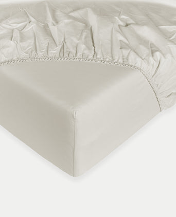 Fitted Sheet Egyptian Cotton Percale 400TC | Greige Fitted Sheet Egyptian Cotton Percale 400TC | Greige