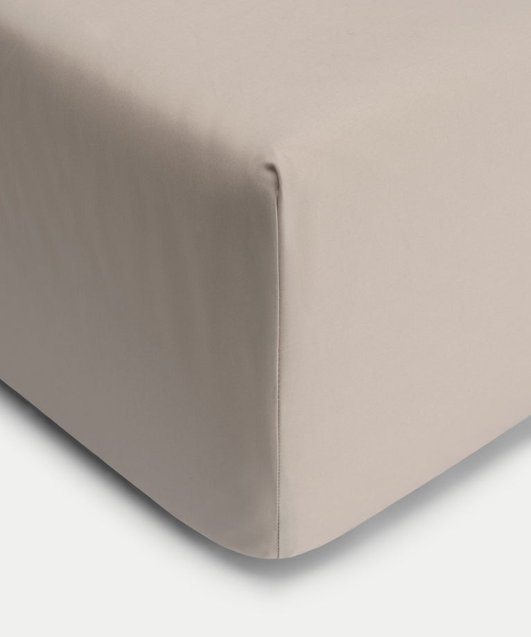 Hoeslaken Egyptisch katoen Percal 400TC | Latte