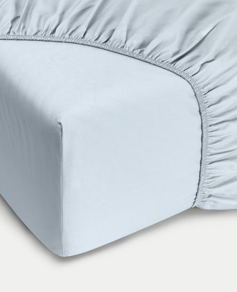 Fitted Sheet Egyptian Cotton Percale 400TC | Pastel Blue Fitted Sheet Egyptian Cotton Percale 400TC | Pastel Blue
