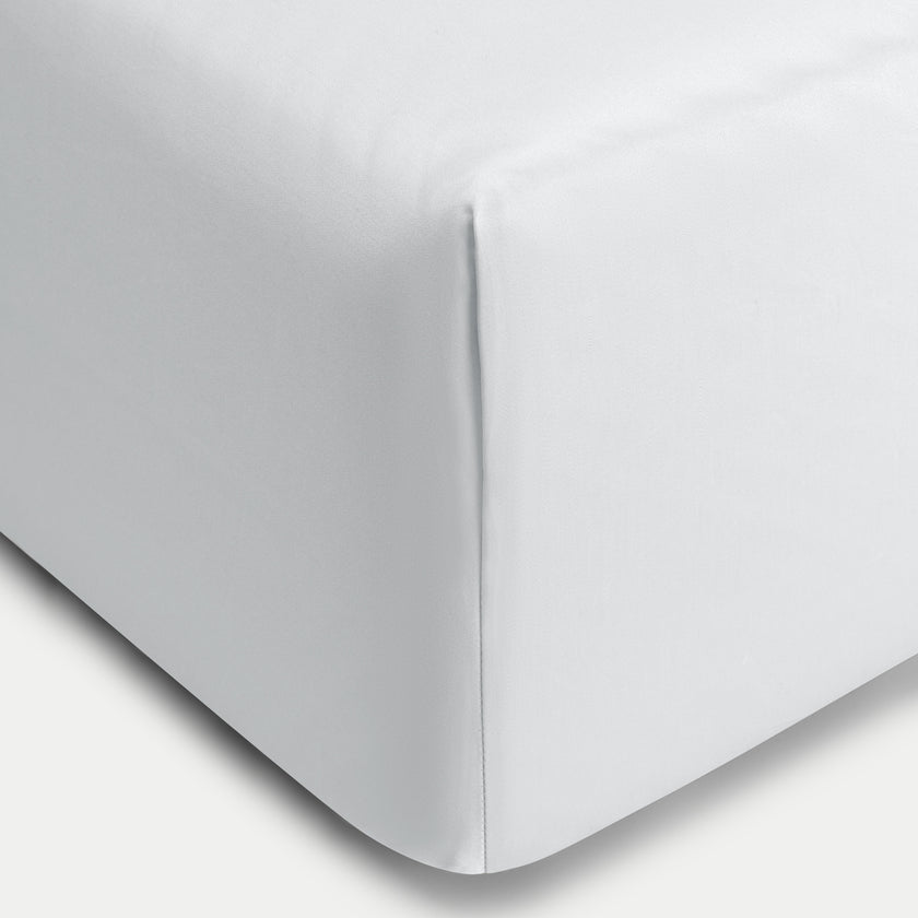 Fitted Sheet Egyptian Cotton Sateen 400TC | Silver Grey