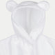Bathrobe Kids zero-twist cotton with embroidery | White