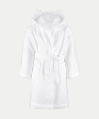 Bathrobe Kids zero-twist cotton | White Bathrobe Kids zero-twist cotton | White