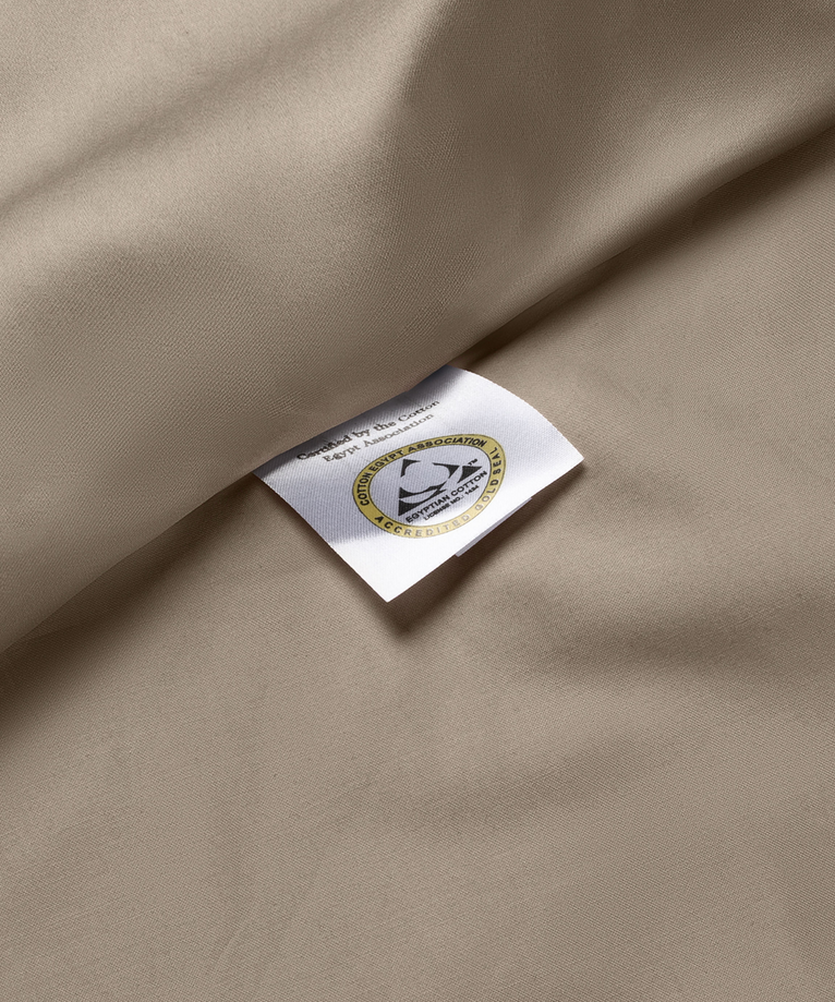 Set of 2 Pillowcases Egyptian Cotton 400TC Sateen | Champagne