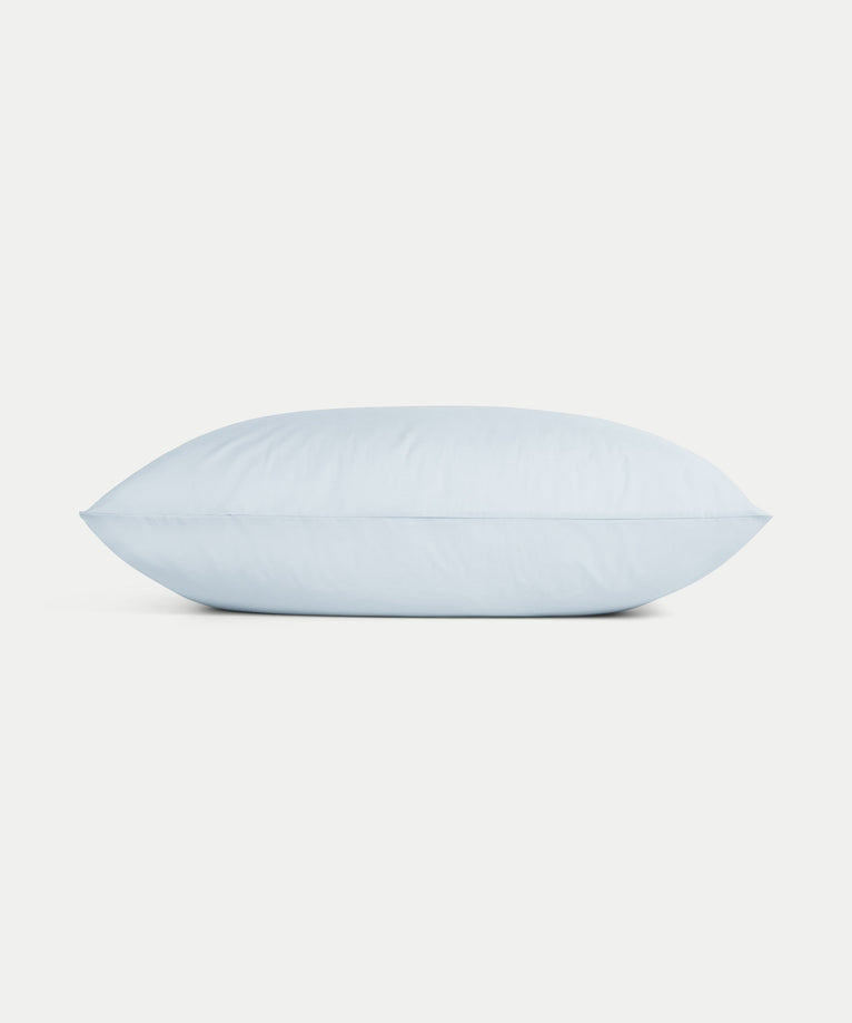 Set of 2 Pillowcases Egyptian Cotton 400TC Percale | Pastel Blue