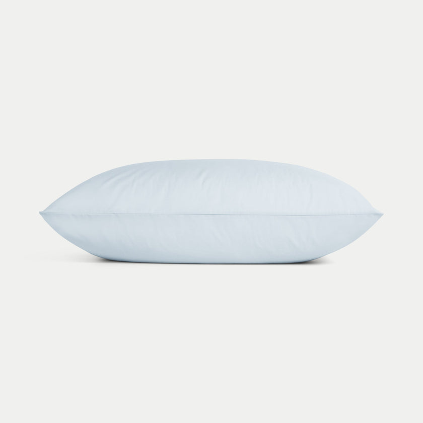 Set of 2 Pillowcases Egyptian Cotton 400TC Percale | Pastel Blue