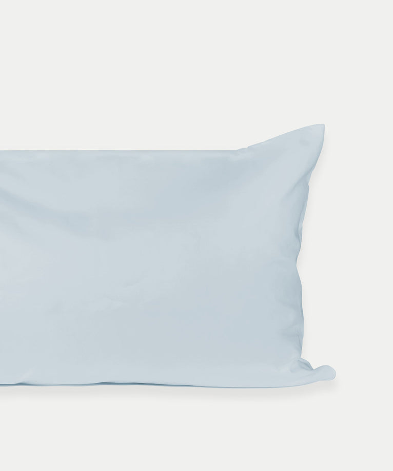 Set of 2 Pillowcases Egyptian Cotton 400TC Sateen | Pastel Blue