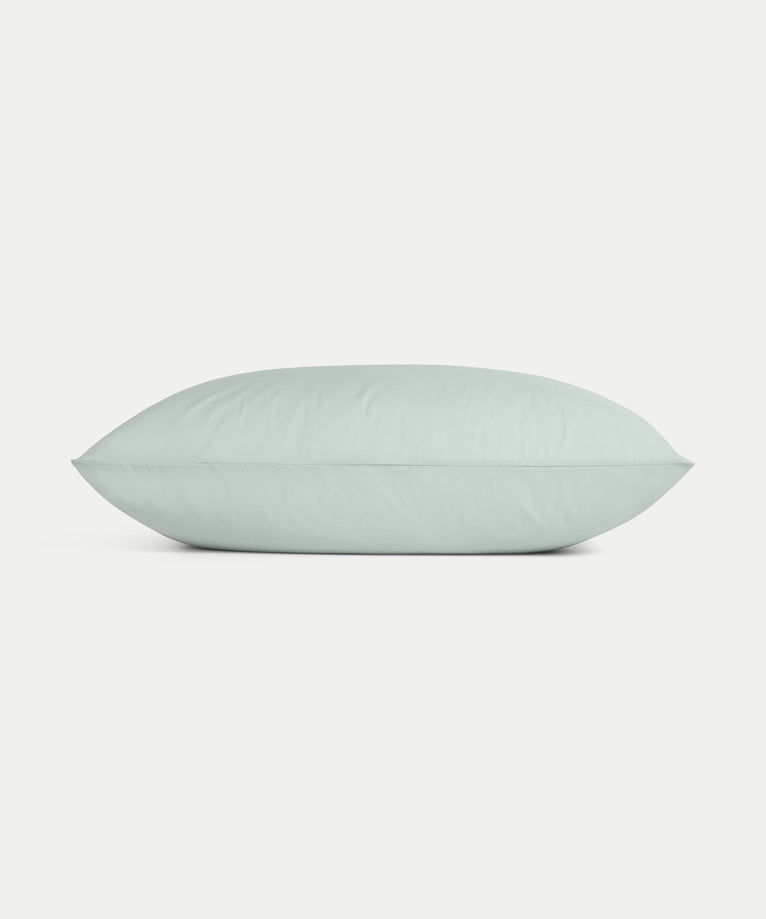 Set of 2 Pillowcases Egyptian Cotton 400TC Percale | Pastel Green
