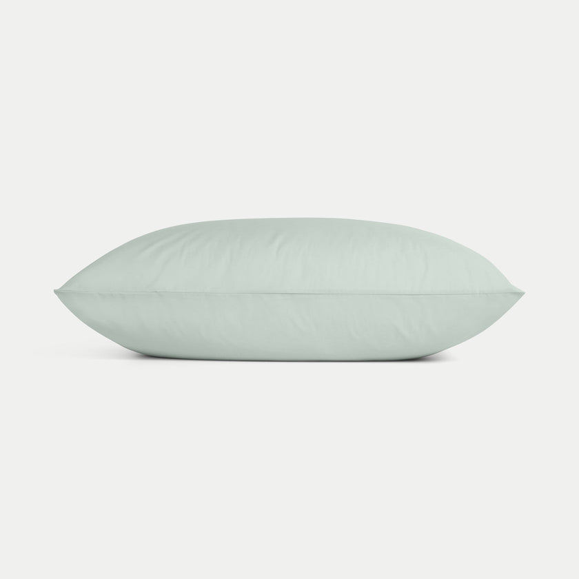 Set of 2 Pillowcases Egyptian Cotton 400TC Percale | Pastel Green