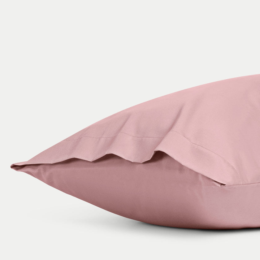Set van 2 Kussenslopen Egyptisch katoen 400TC Satijn | Blush Pink