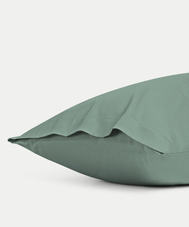 Set of 2 Pillowcases Egyptian Cotton 400TC Sateen | Sage Green