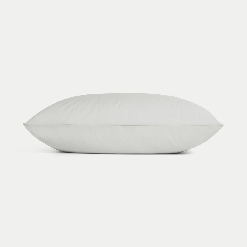 Set of 2 Pillowcases Egyptian Cotton Percale 400TC | Silver Grey