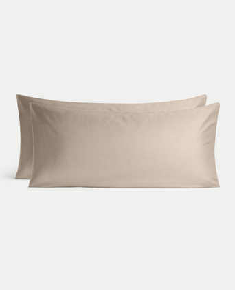 Set of 2 Pillowcases Egyptian Cotton 400TC Sateen | Champagne Set of 2 Pillowcases Egyptian Cotton 400TC Sateen | Champagne
