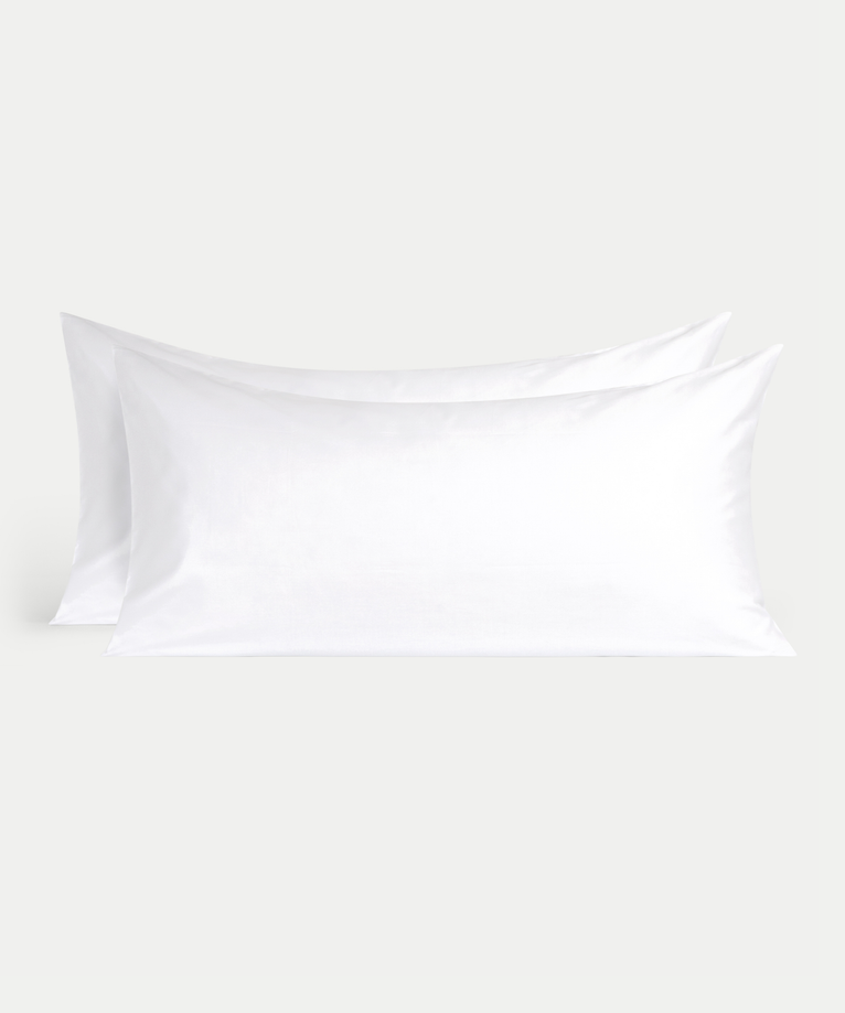 Set of 2 Pillowcases Egyptian Cotton 400TC Sateen | White